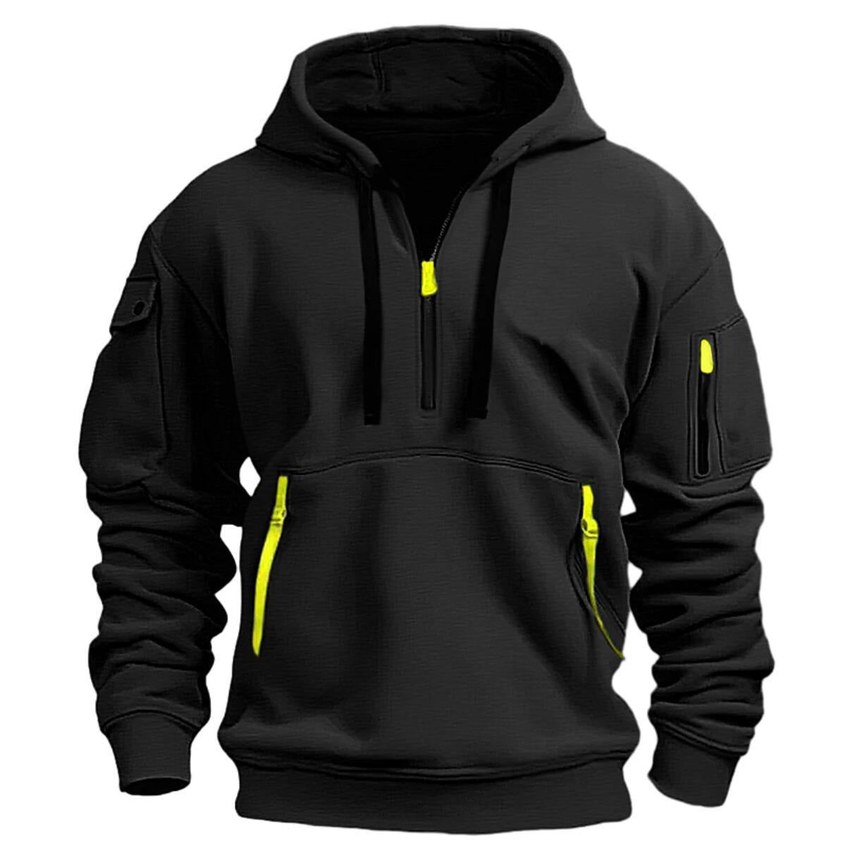 Pullover Sports, Veste décontractée Zip Multi-poche