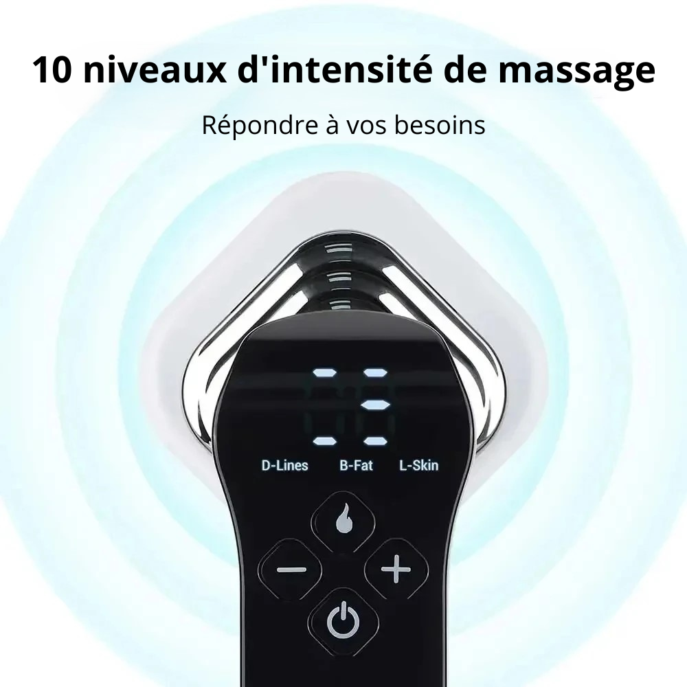 Masseur électrique amincissant pour cibler les zones rebelles