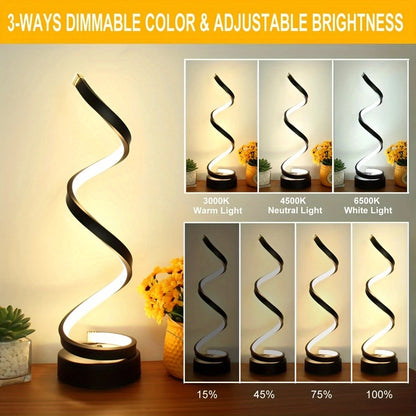 Lampe de table spirale