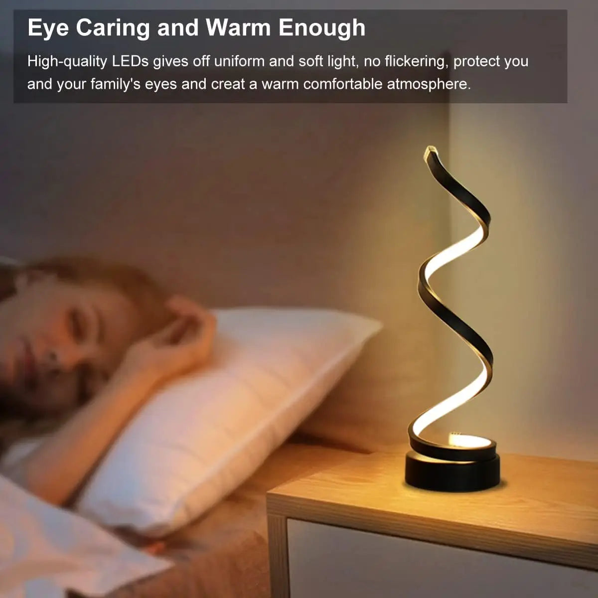 Lampe de table spirale