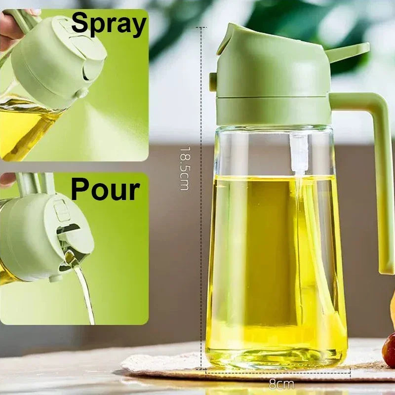 Distributeur d'huile 2 en 1 pour cuisine 500 ml