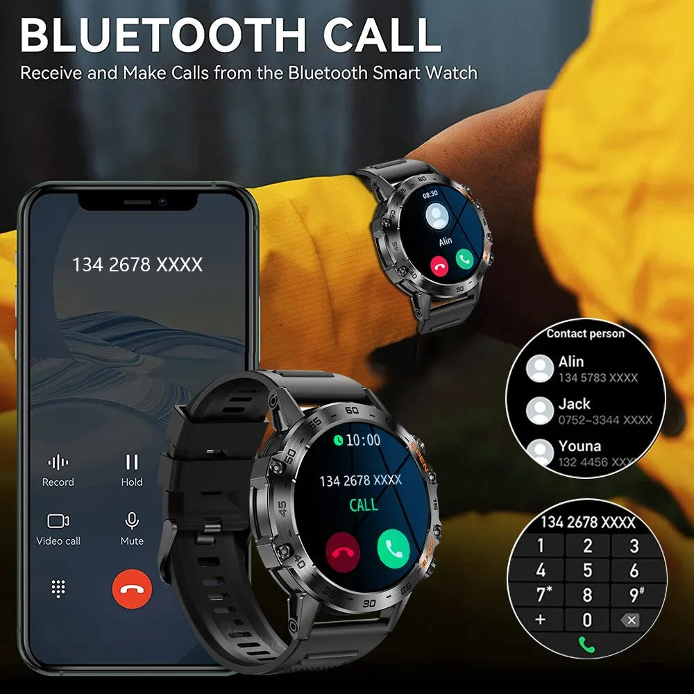 MELANDA-Montre connectée K52, étanche IP67 pour Android et IOS, Bluetooth, Appel