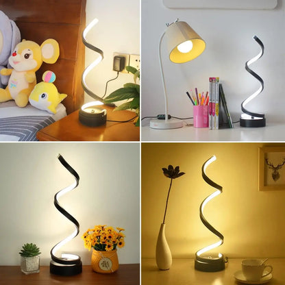 Lampe de table spirale