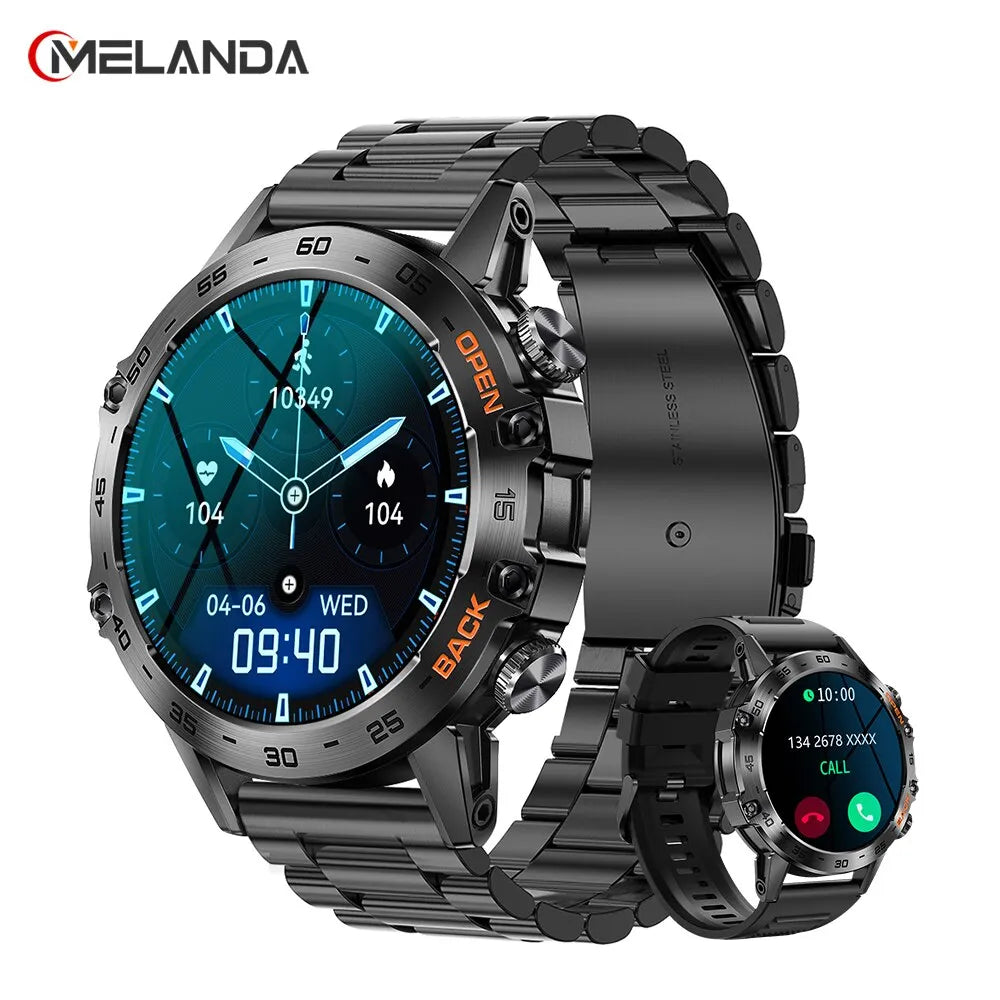 MELANDA-Montre connectée K52, étanche IP67 pour Android et IOS, Bluetooth, Appel